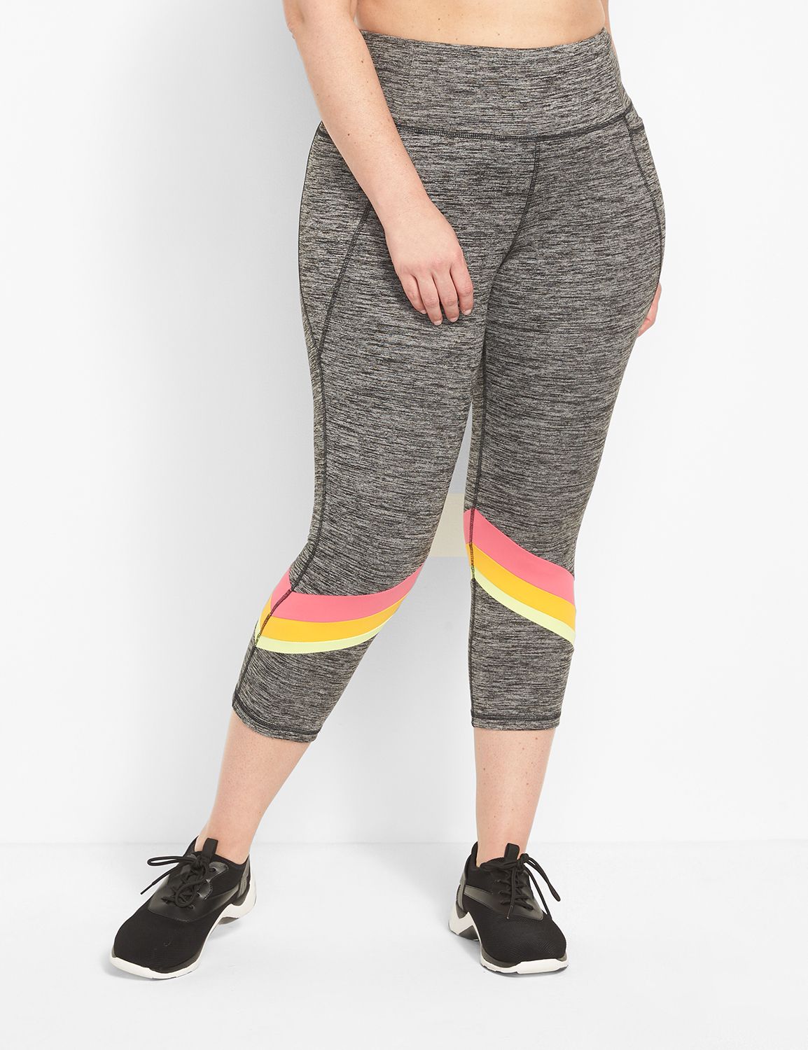 LIVI High-Rise Wicking Capri Legging - Spacedye