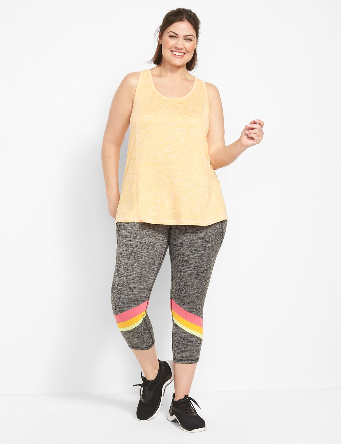 LIVI High-Rise Wicking Capri Legging - Spacedye