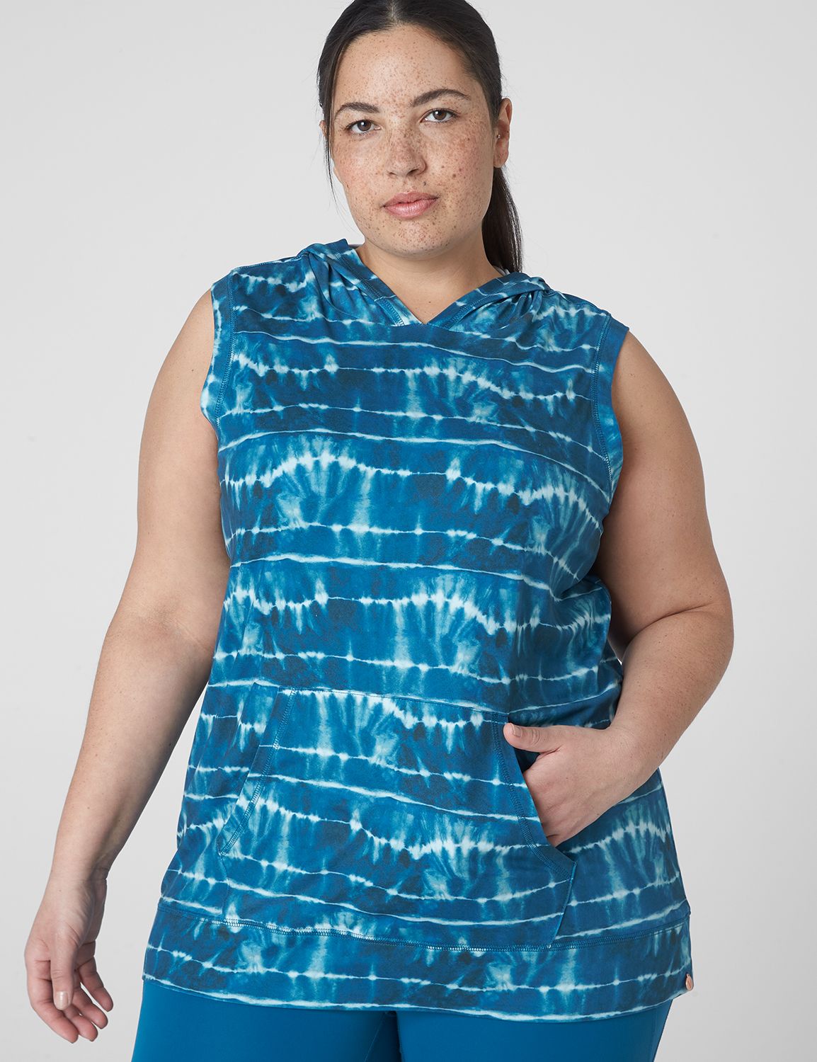 LIVI Sleeveless Hooded Jersey Sweat | LaneBryant