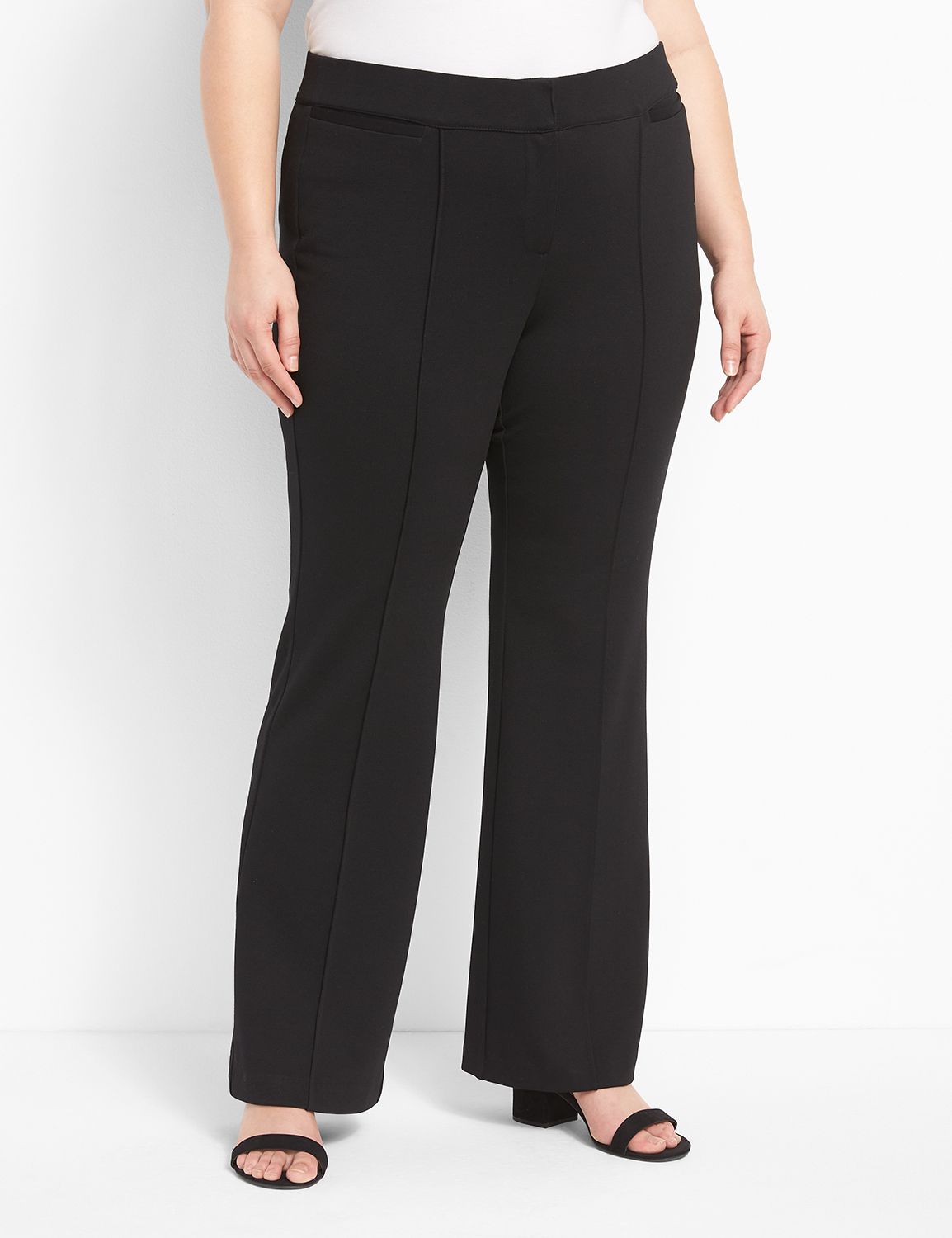 Ponte Twill Flare 1124722:Ascena Black:12 Product Image 1