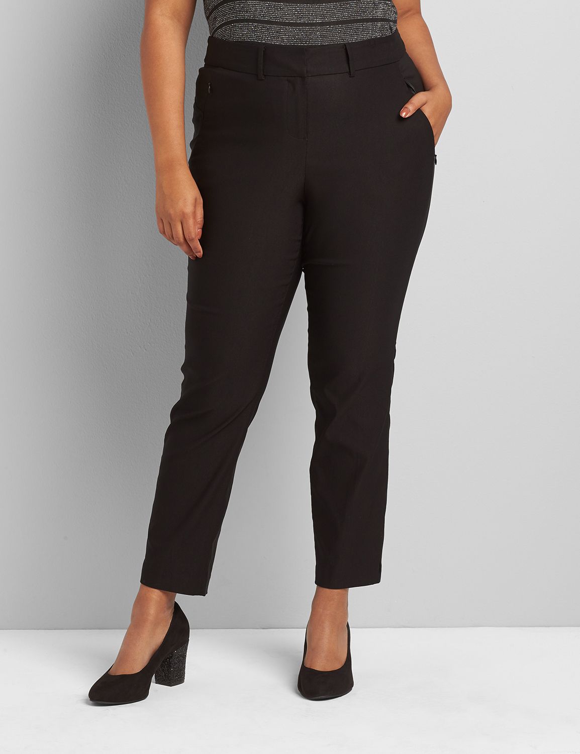 Pull-On Ponte High-Rise Boot Pant