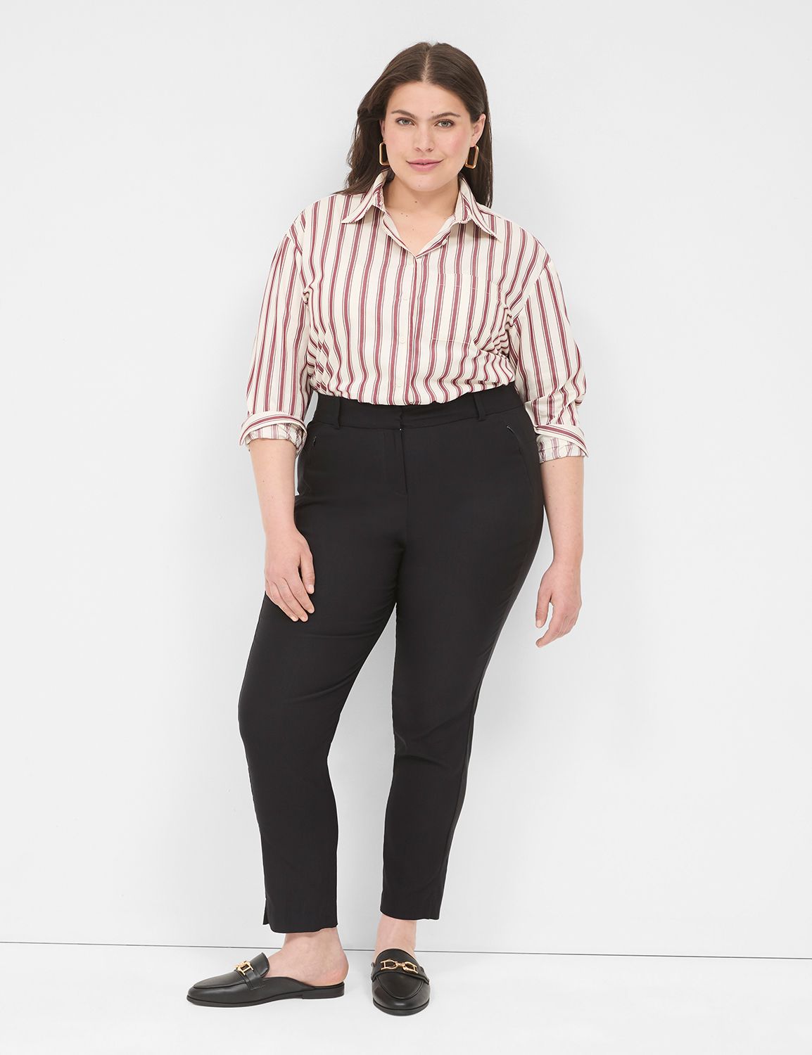 Plus Size Women's Black Casual & Dress Pants