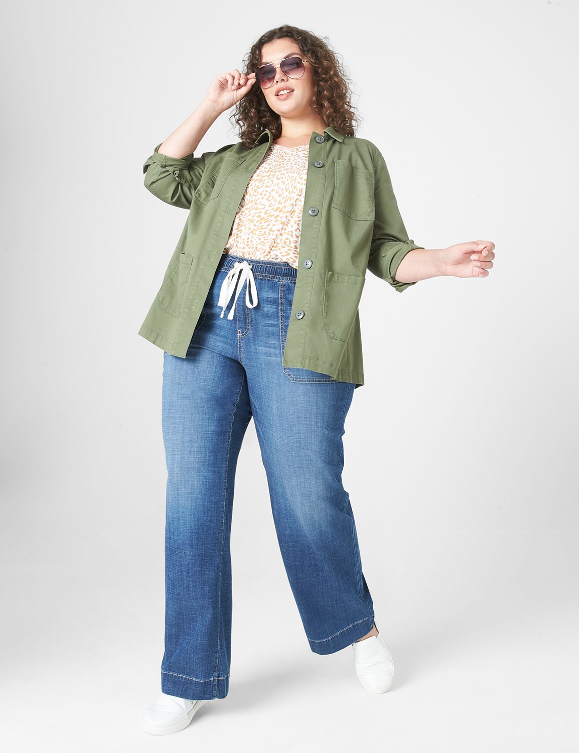 Lane bryant best sale pull on jeans