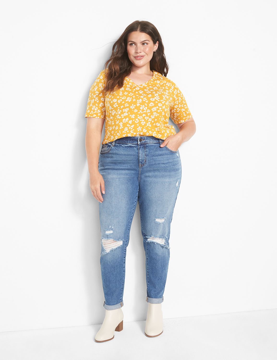 women's plus size boyfriend jeans