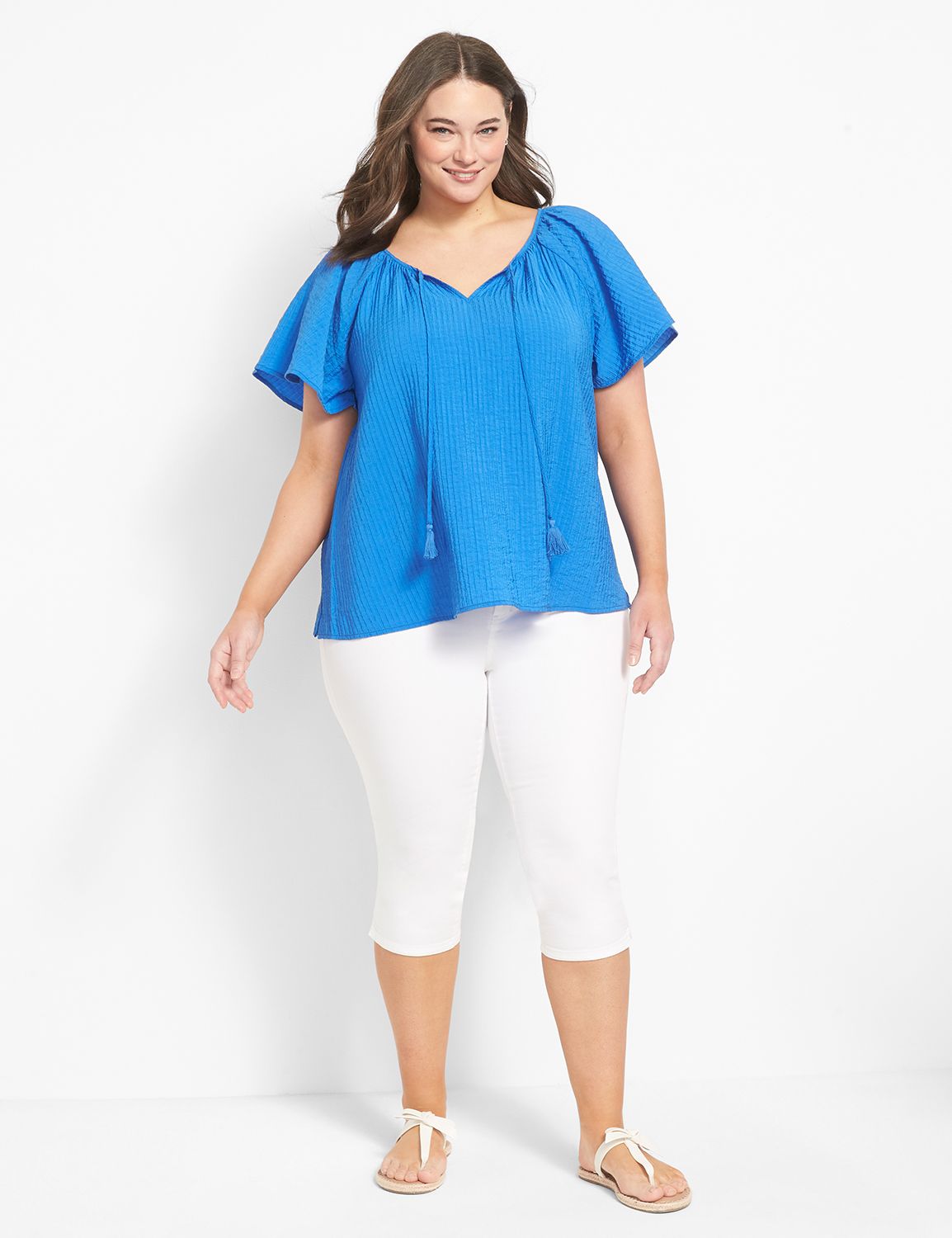 Lane bryant peasant top 2025