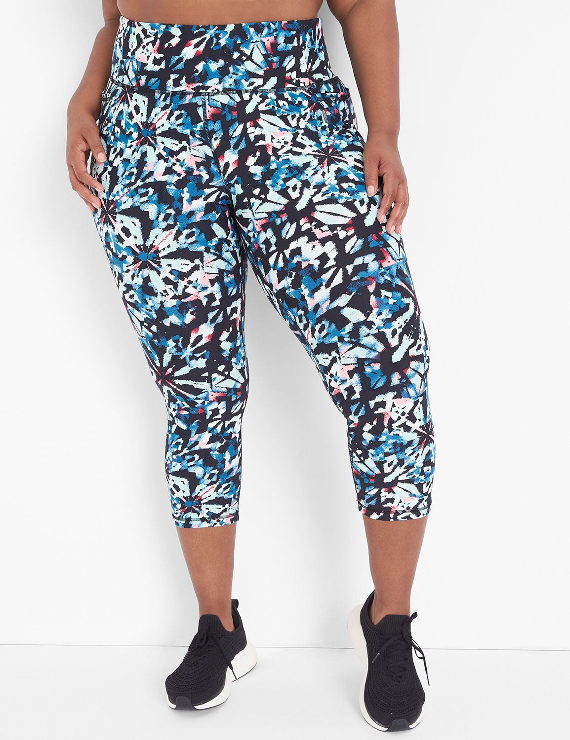 LIVI High-Rise Wicking Capri Legging, Lane Bryant