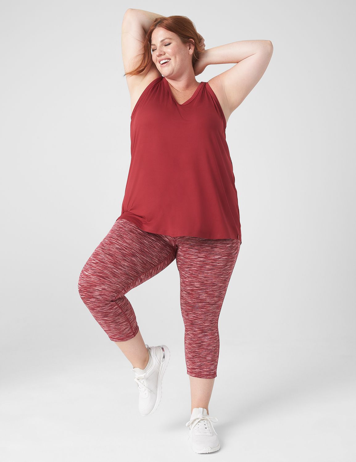 Livi High Rise Capri Legging Space LaneBryant