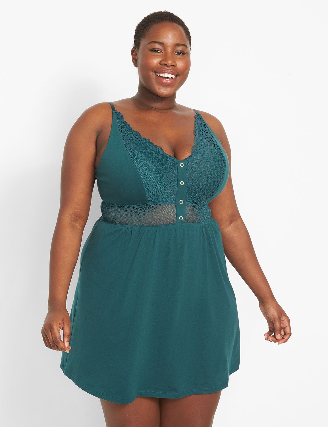 Lane bryant green clearance dress