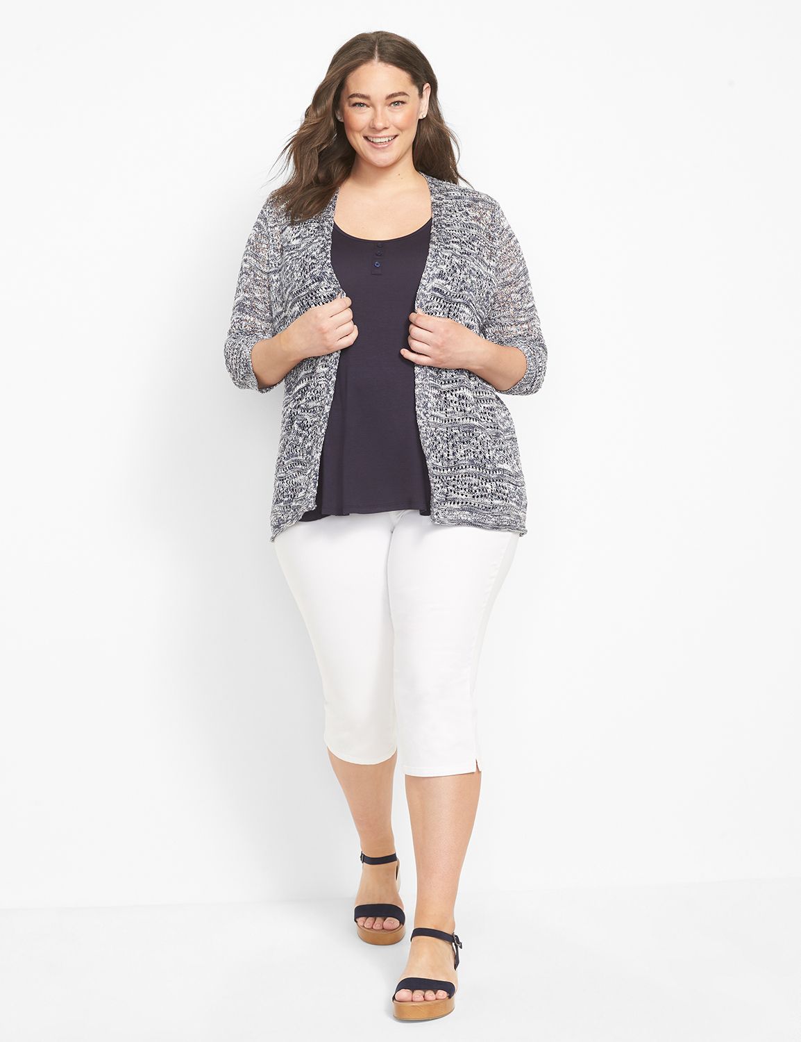 SCOOP NECK BUTTON DOWN SLEEVELESS LINEN TOP