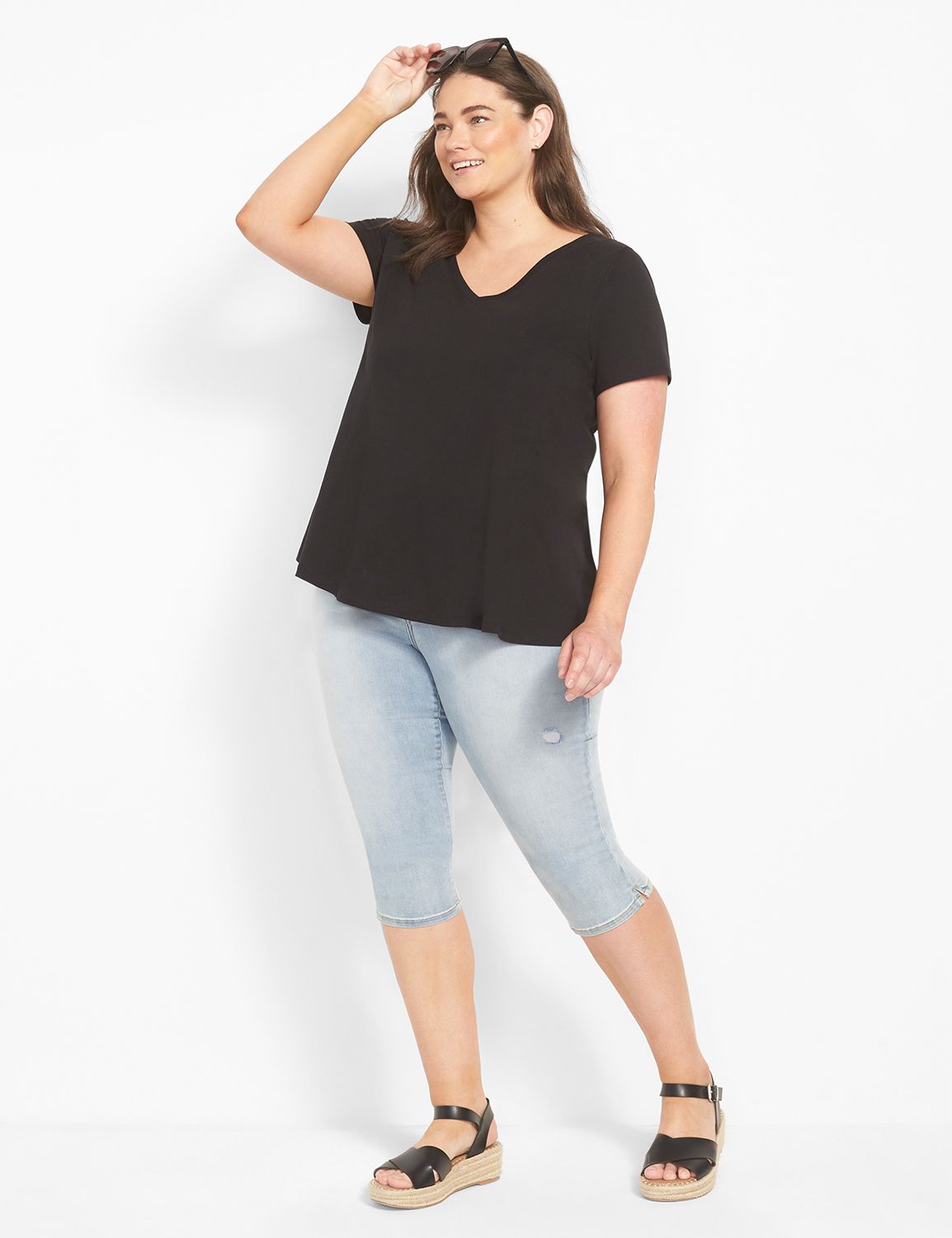 Vanessa Flare Sleeve Crew Neck main image 0