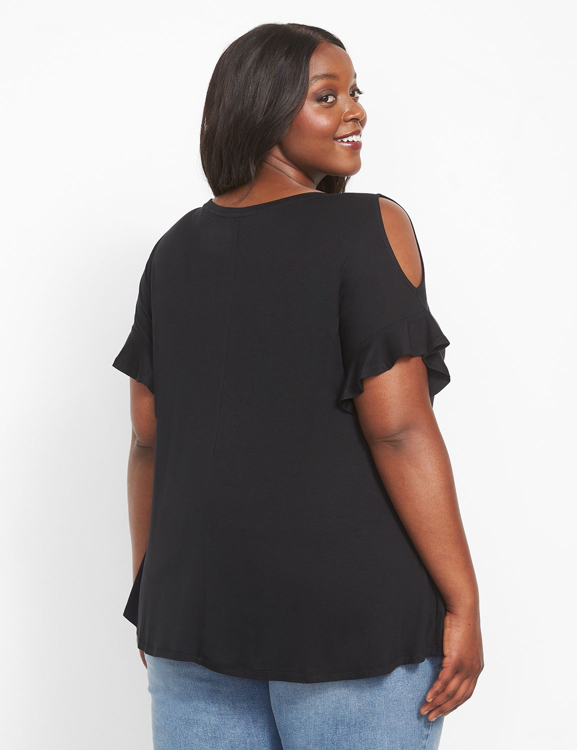 Lane bryant cold store shoulder tops