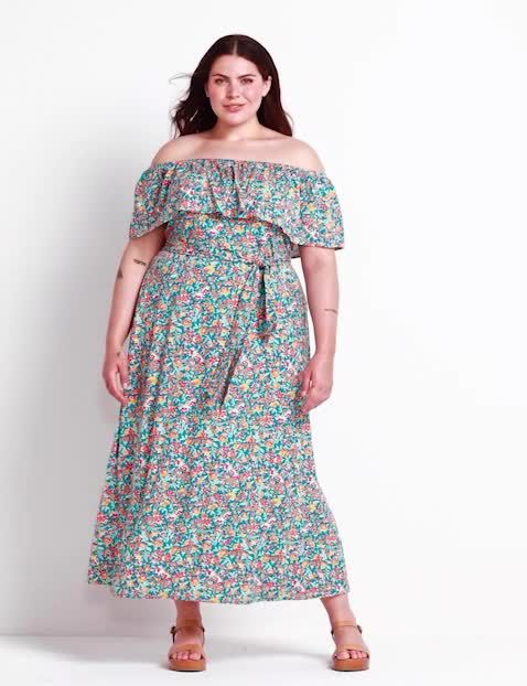 Four Way Off The Shoulder Maxi 1126 image number 0