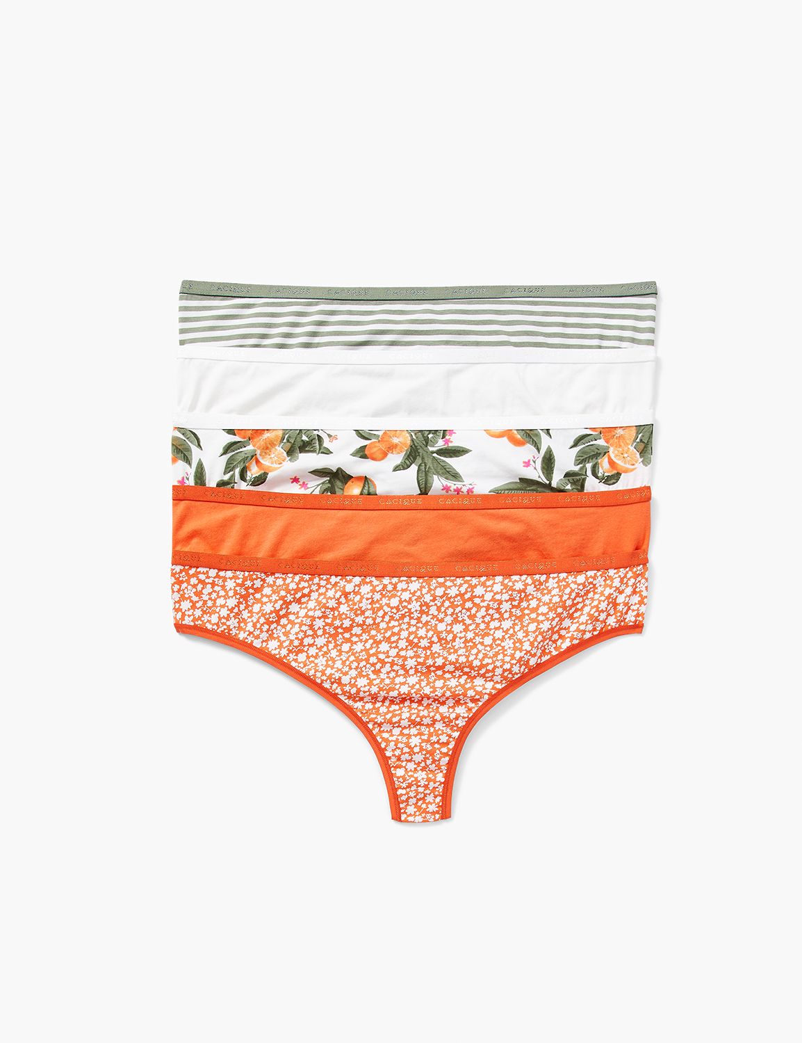 PANTY PACK Cotton Wide Side Thongs Product Image 1