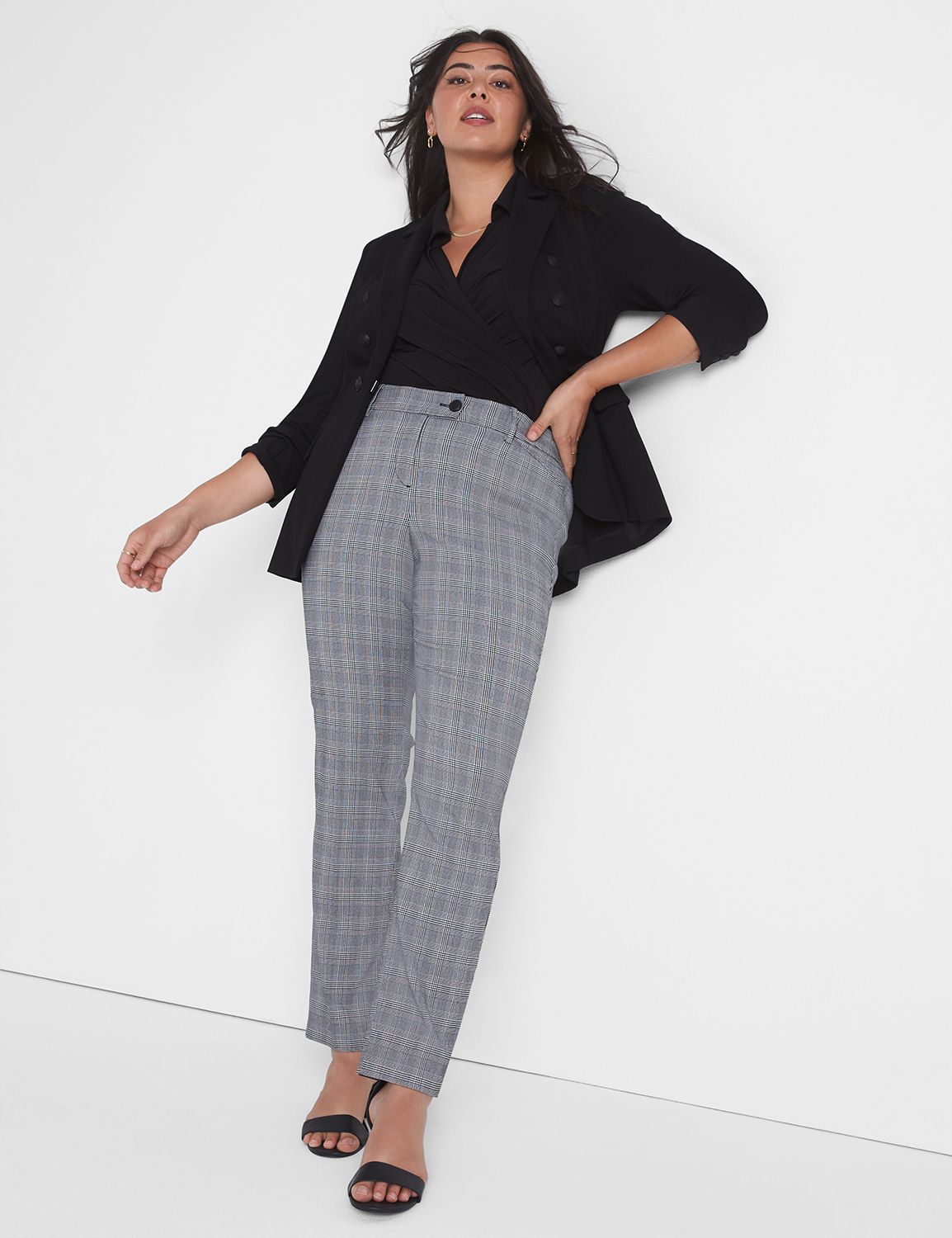 Plus Size Straight-Leg Pants For Women 