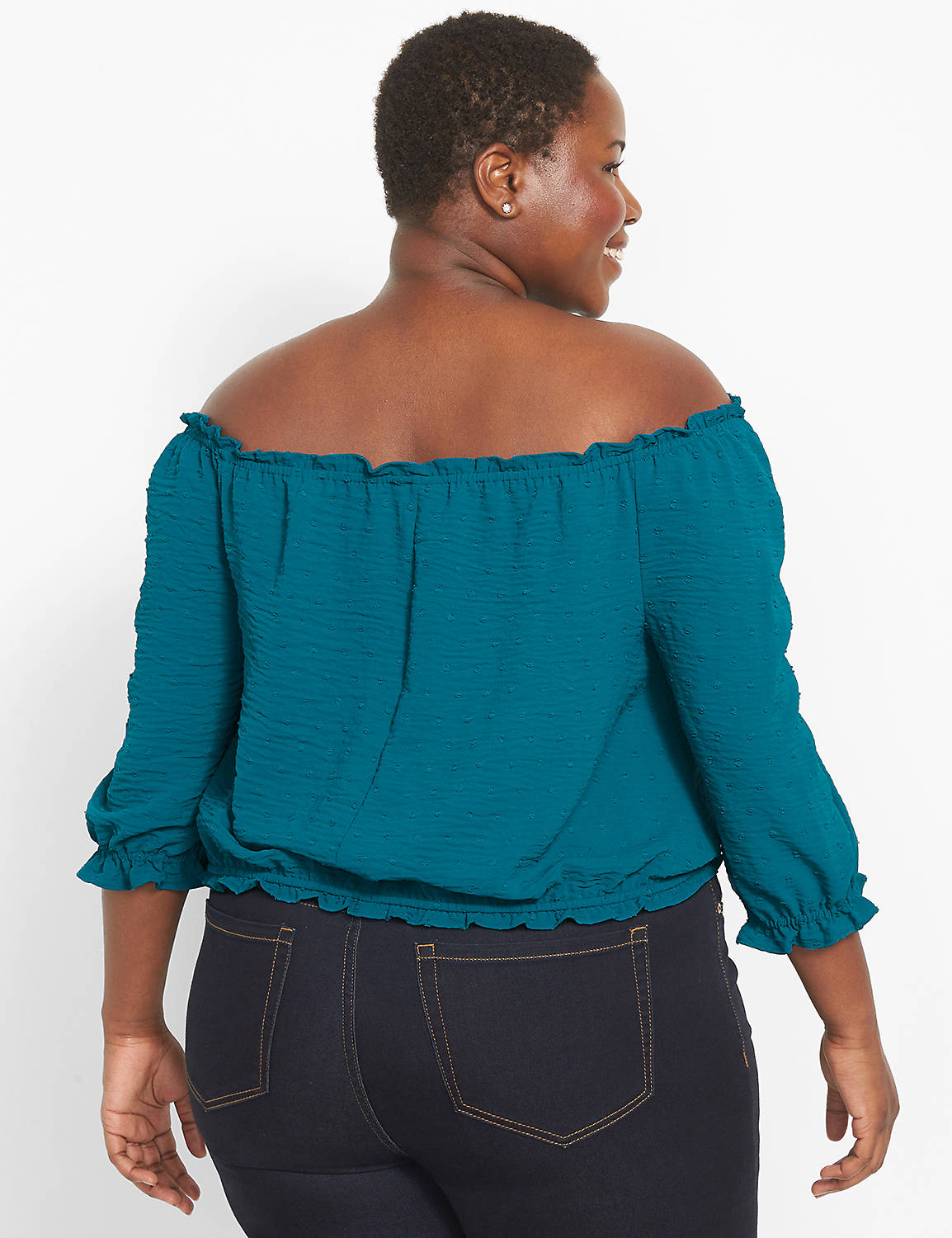 3/4 Sleeve Off the Shoulder Control Product Image 2