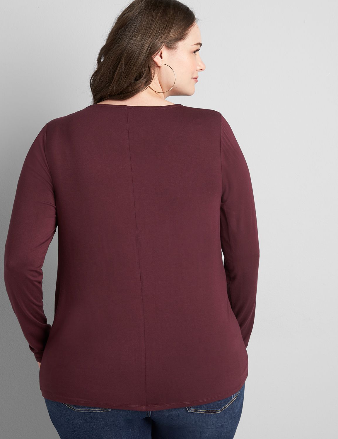 Knit Blouse With Button Detail Product Image 2