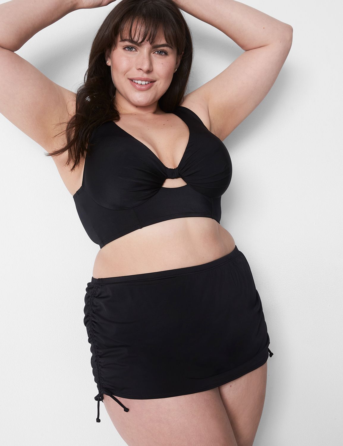 Plus size long swim hot sale skirt