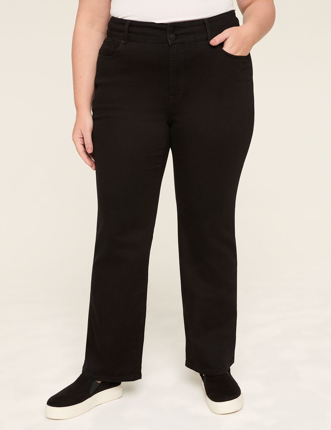 Lane Bryant Women's Jeans Flex Magic Waistband Tighter Tummy High Rise  Straight