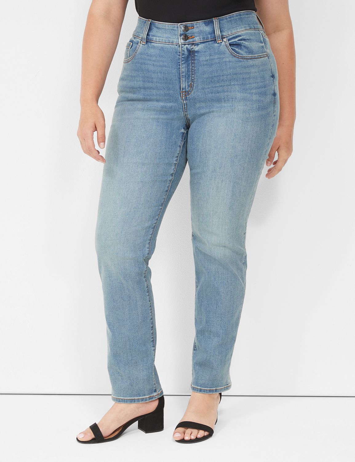 Size 30-32 Women's Plus Size Straight Leg Jeans