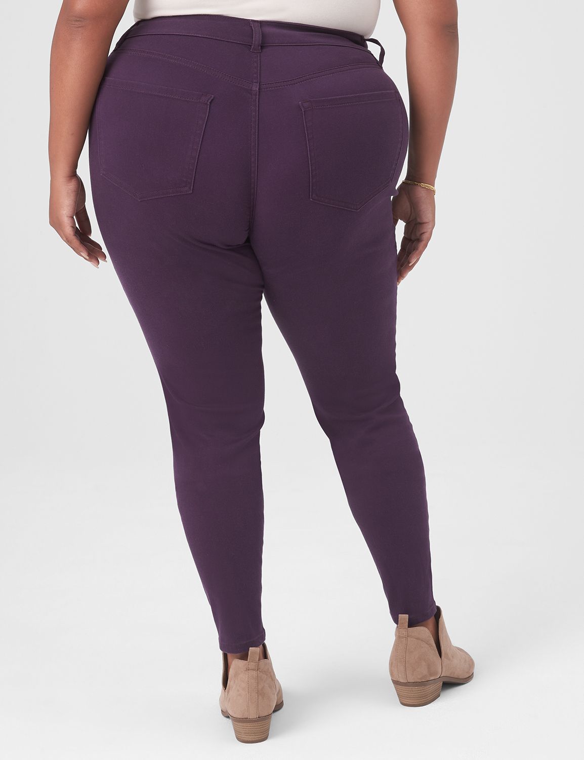 5 Pocket Straight Fit Sateen Skinny Product Image 2