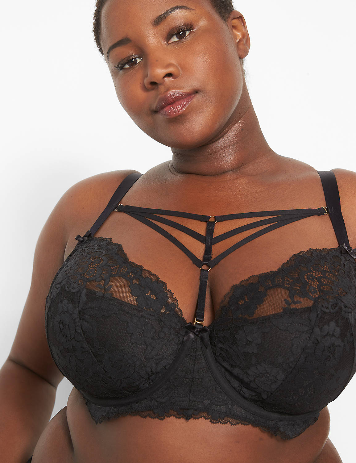 Lace Lightly Lined French Balconette Bra