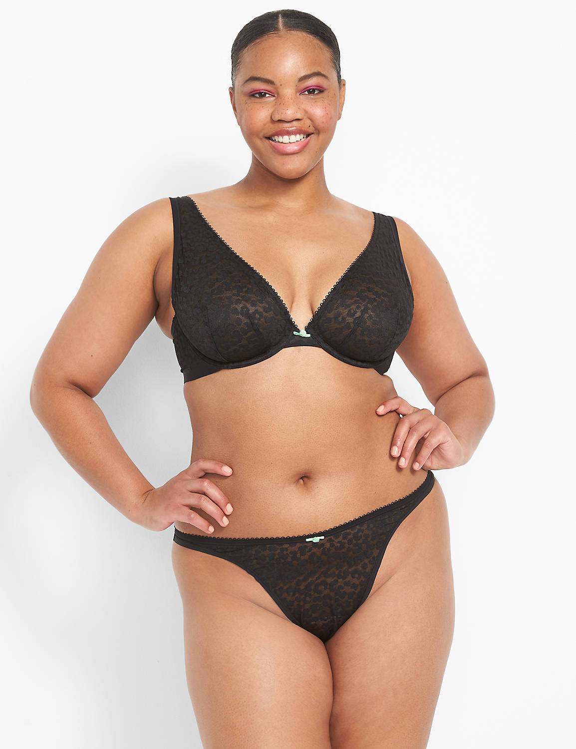 Animal Lace Unlined High Apex 11290