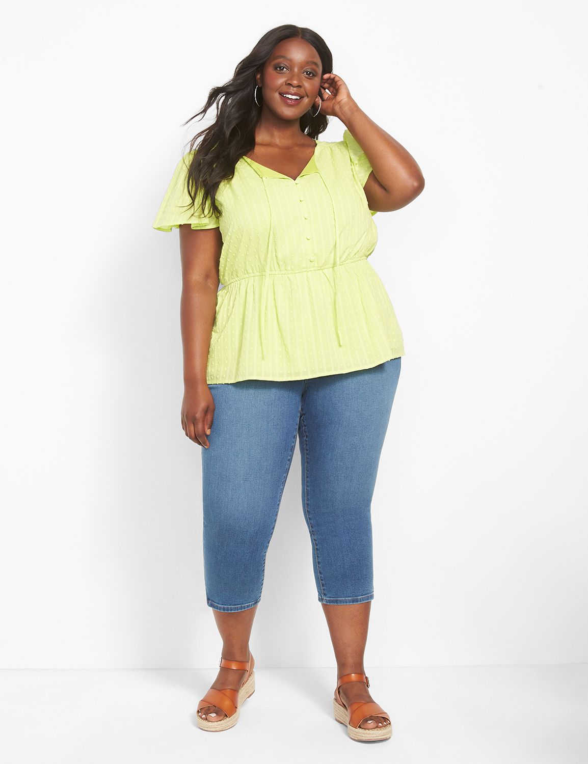 Lane bryant peplum tops on sale