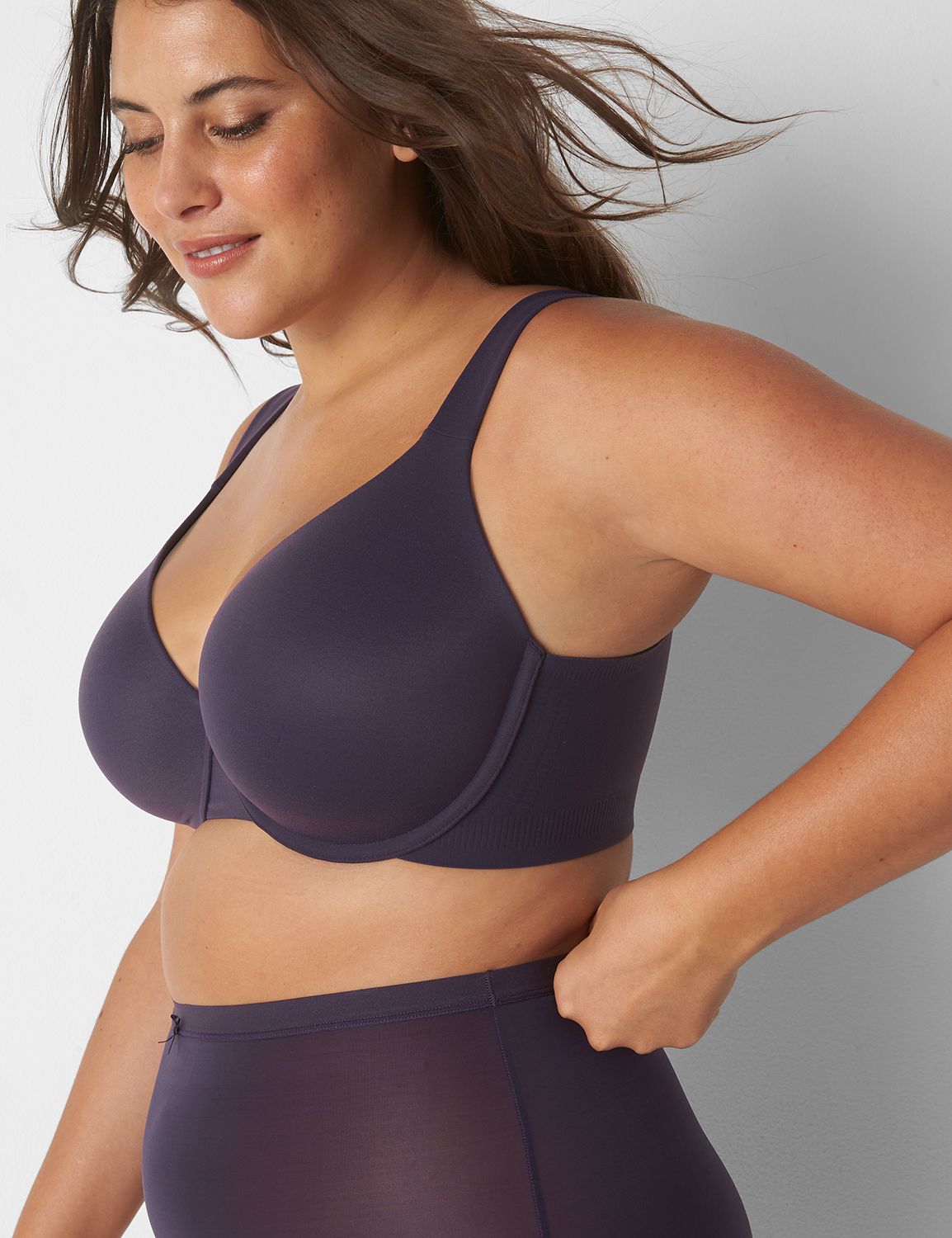 Cacique Lane Bryant Comfort Luxe Lightly Lined Full Coverage Bra 42DDD 42F