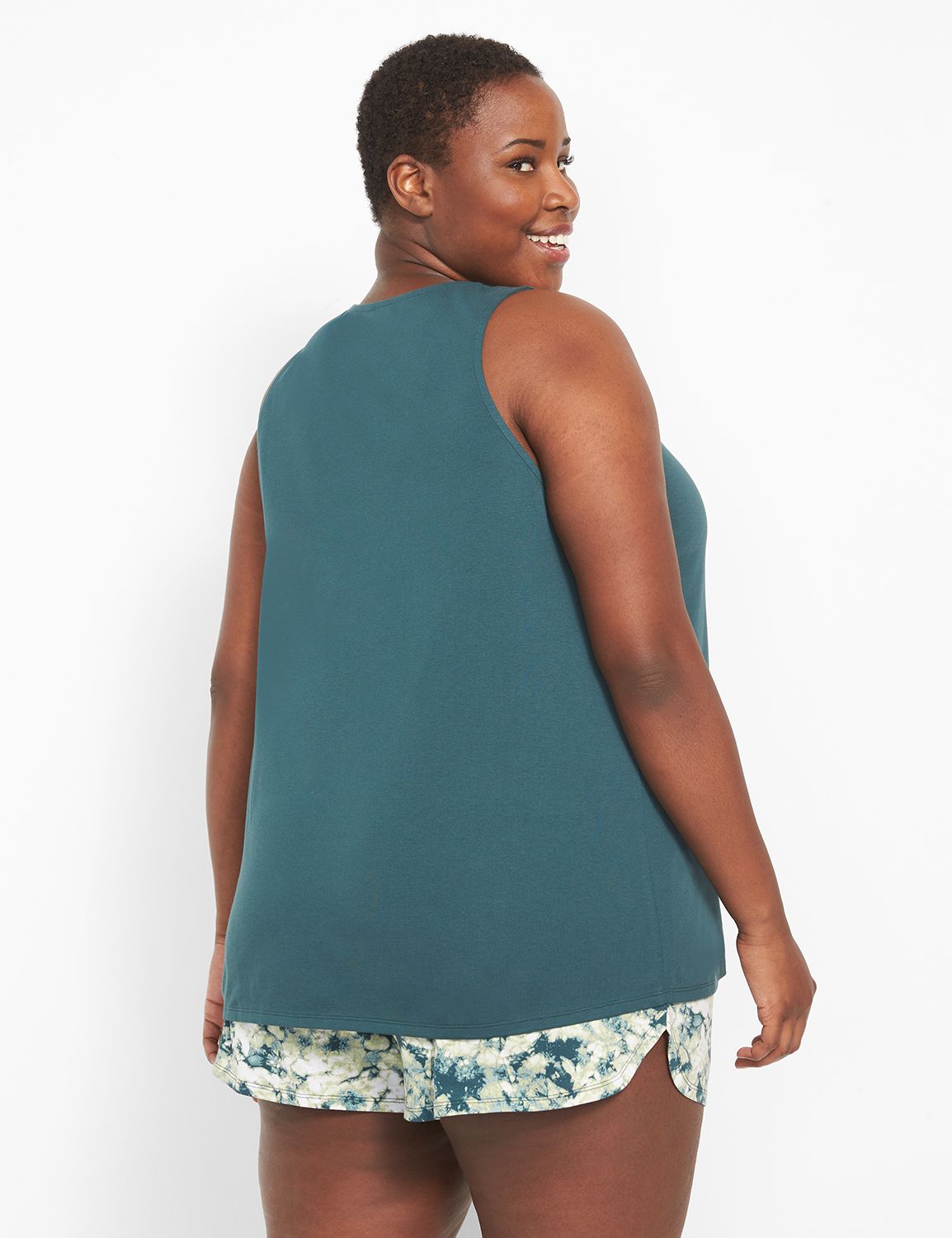 Knit Tank and Short PJ Set 1125894 LaneBryant