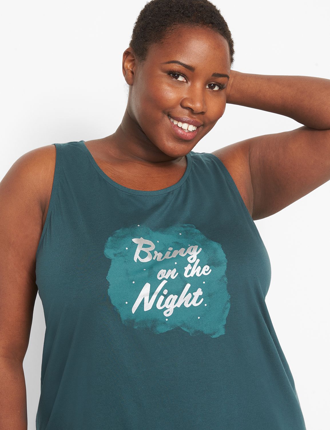 Knit Tank and Short PJ Set 1125894 LaneBryant