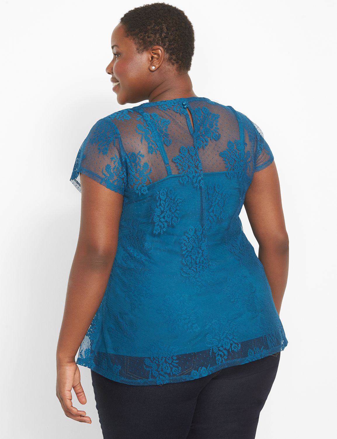 Aqua lace hot sale top