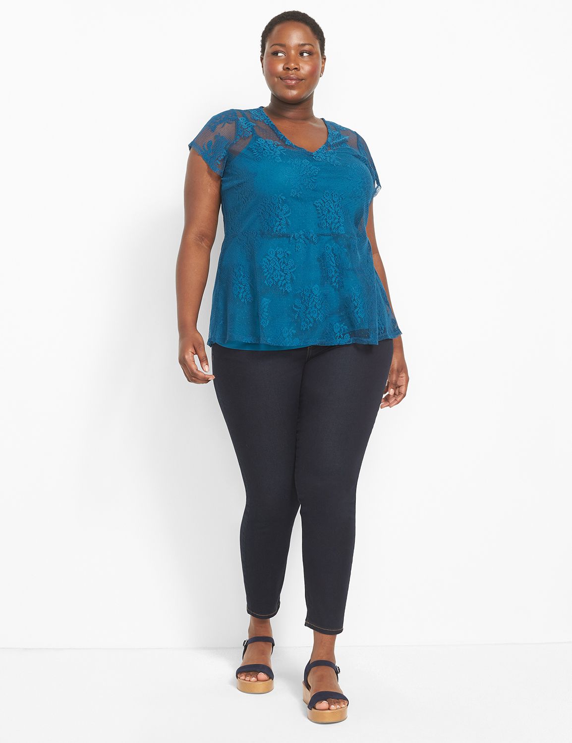 Lane bryant lace store top