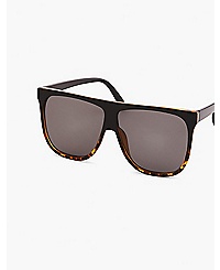 Lane Bryant Gradient Flat Top Sunglasses ONESZ Black
