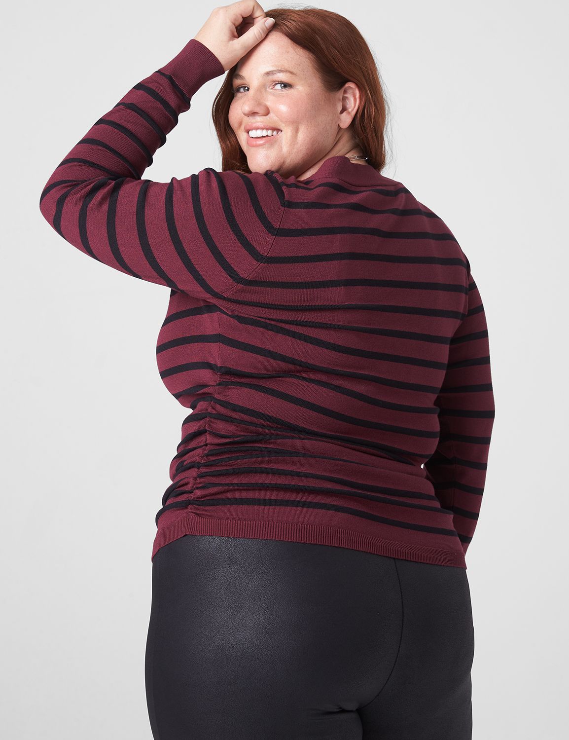 Women’s Long Sleeve Shirt with Ruched Detail - Crawleigh main image 0