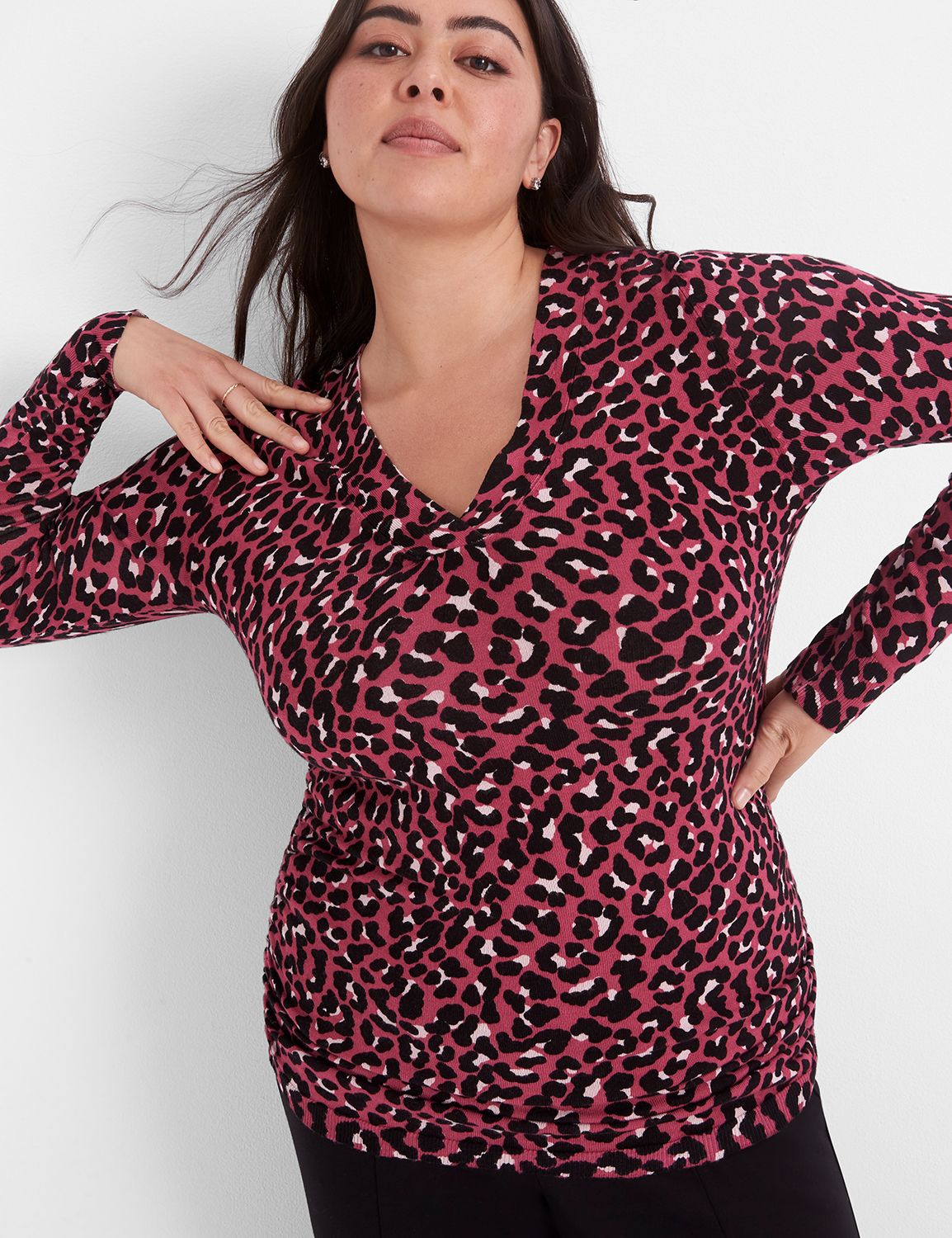Pull Rouge Léger Col V Surplisé Avec Détails Dorés - Taille L - Neuf Sans étiquettes