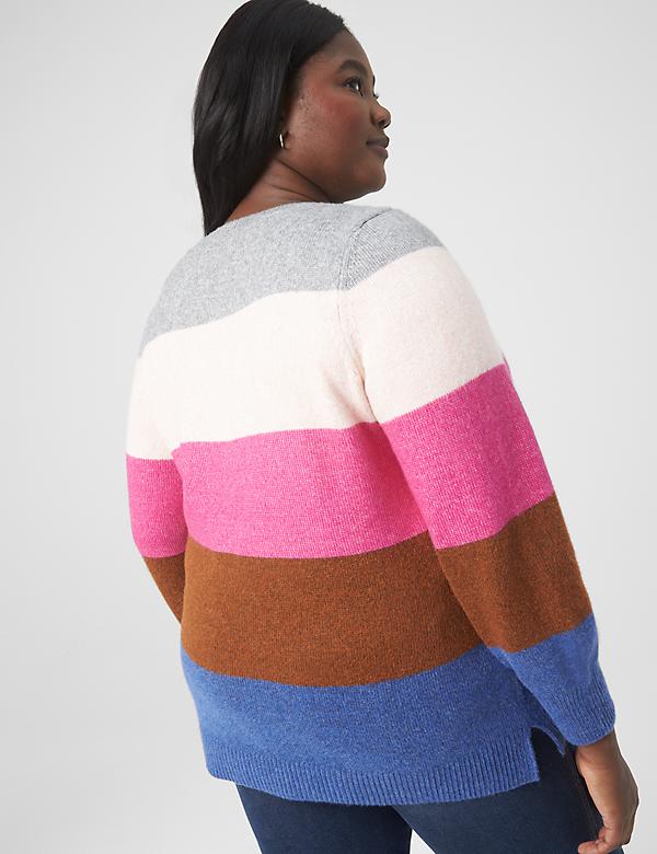 Classic V-Neck Tunic Pullover Sweater