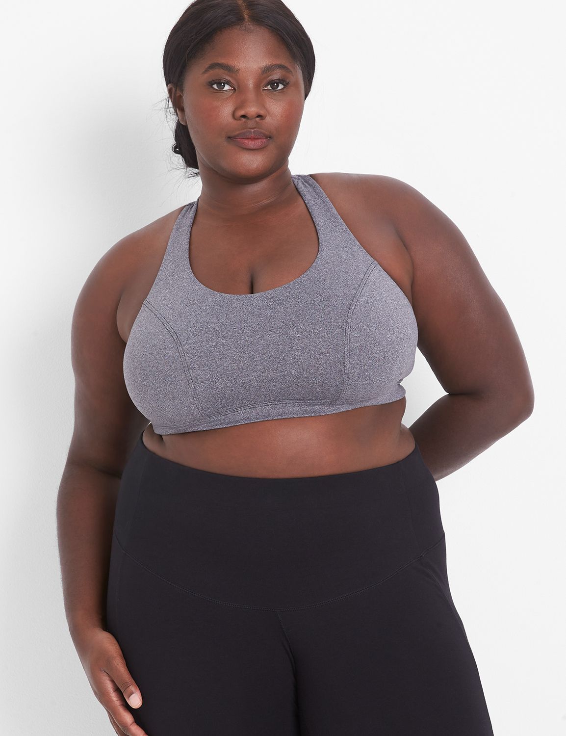 LIVI Wireless Soft Low-Impact Lounge Sport Bra - Marled