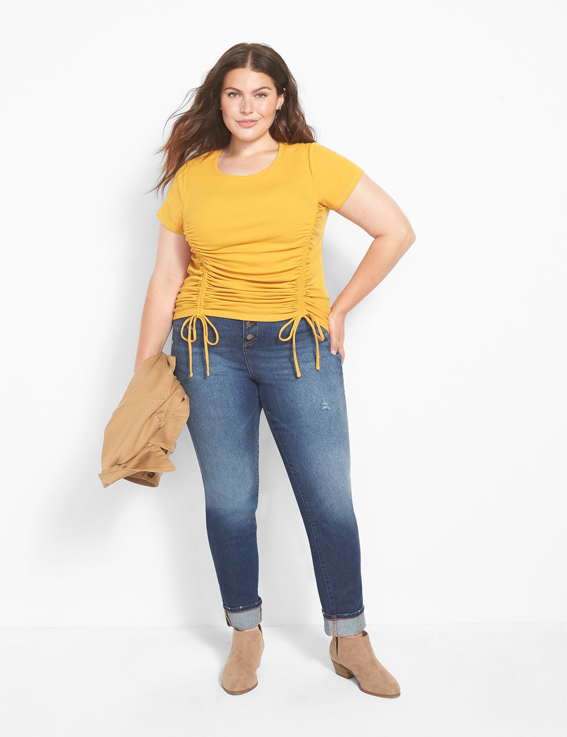 Lane bryant hot sale ripped jeans