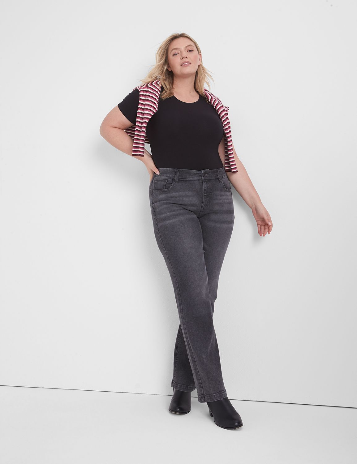 Lane bryant straight leg jeans sale