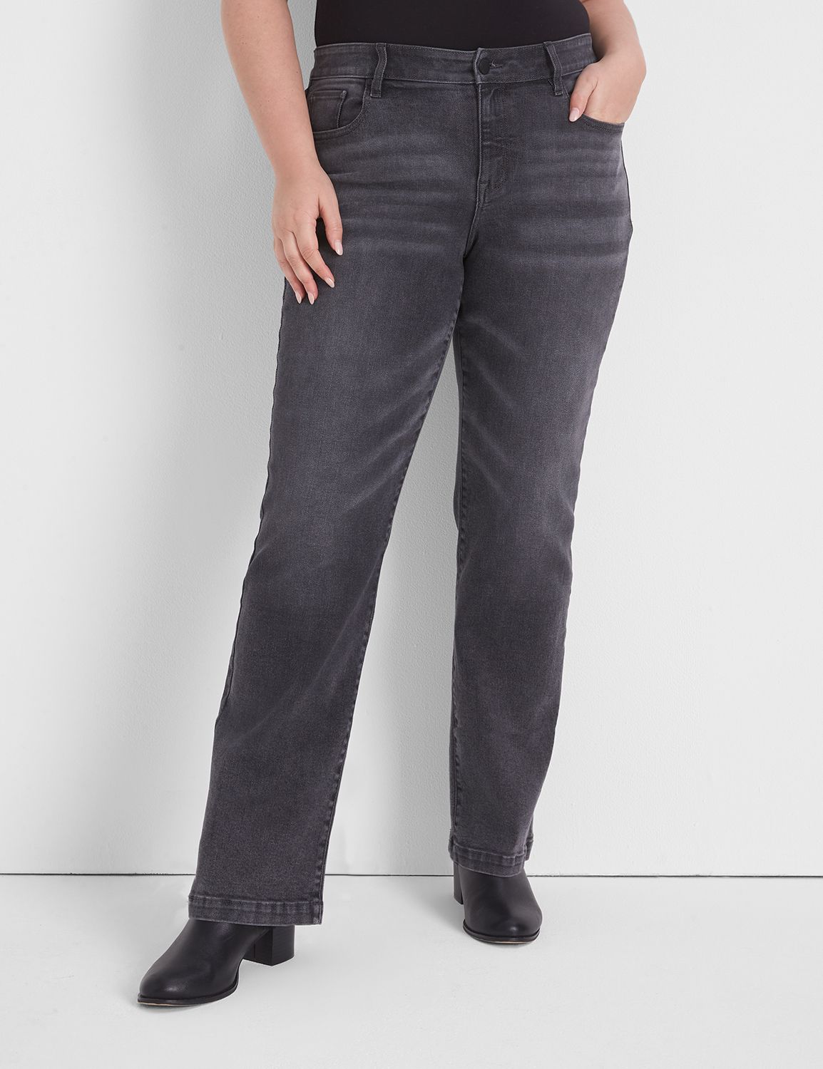 Signature Fit Relaxed Straight Jeans | LaneBryant