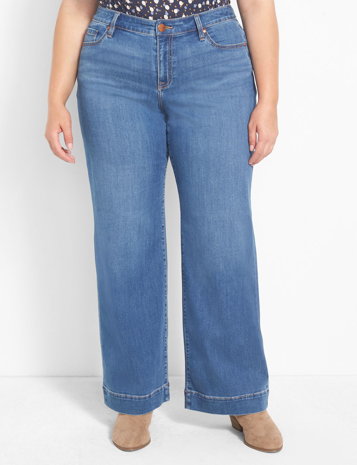 Lane bryant wide outlet leg jeans