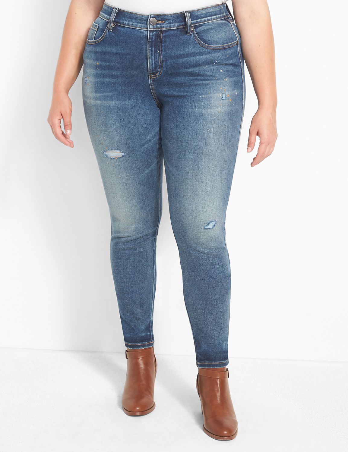 Lane bryant high store rise skinny jeans