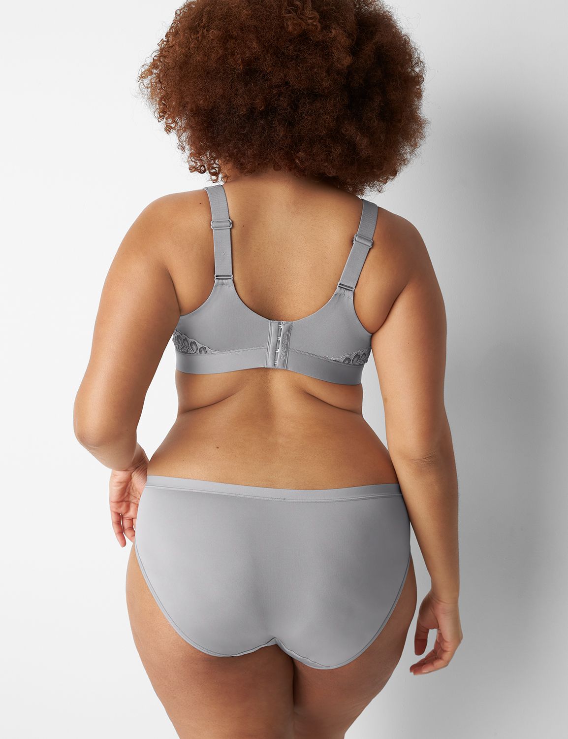 パンツ neith. Herringbone Lingerie Half Pants No-Show Hipster Panty With Satin Lace | LaneBryant