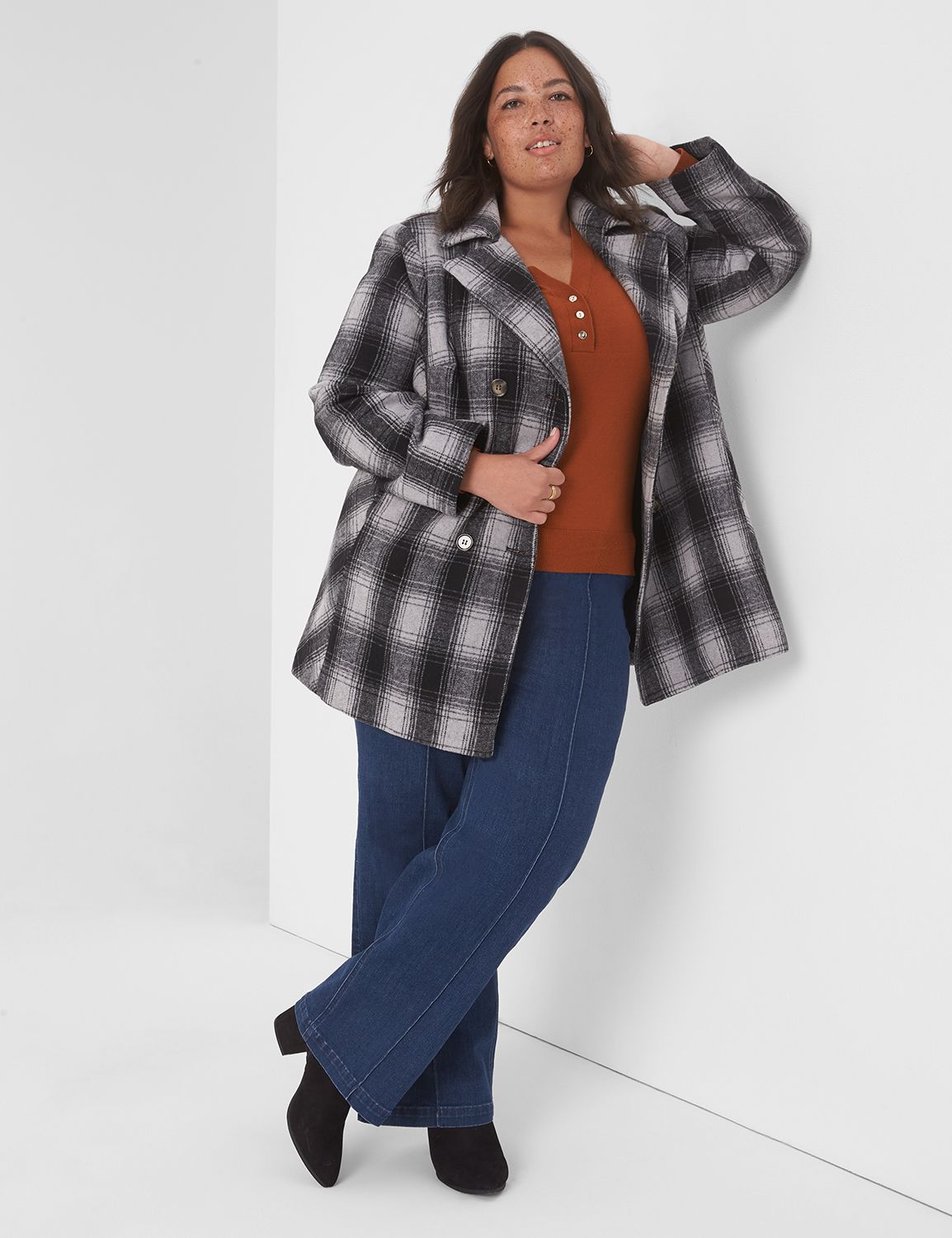 Lane bryant wool on sale coat