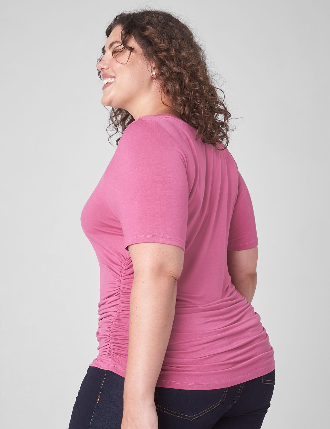 Fitted Short Sleeve Scoop Neck Ruch Product Image 2