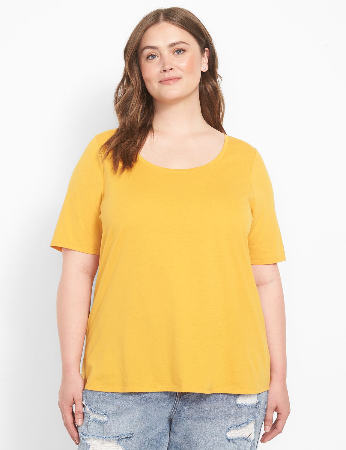 Modest Sleeve Scoop Tee 1125053 Product Image 3