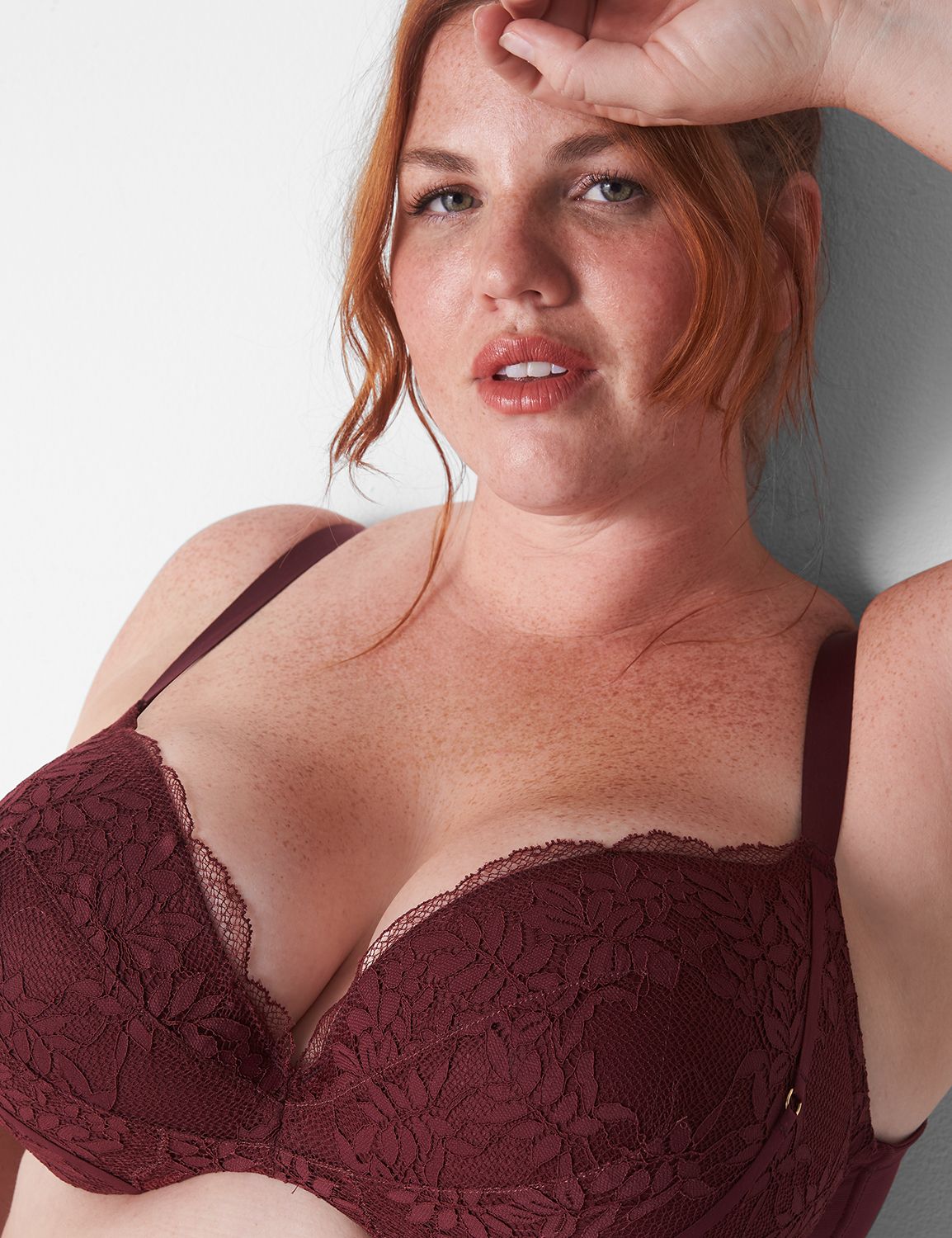 Lace Strappy Max Plunge 1127985 LaneBryant