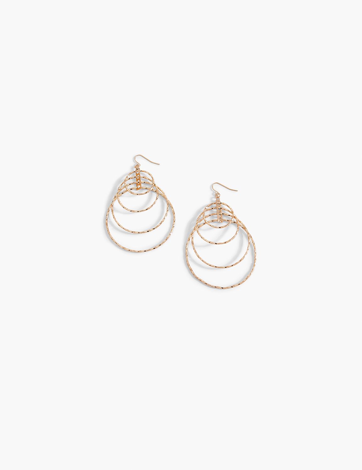 Multi layered store hoop earrings