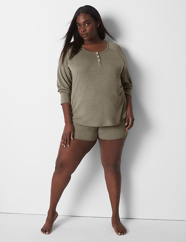 French Terry Long-Sleeve Top