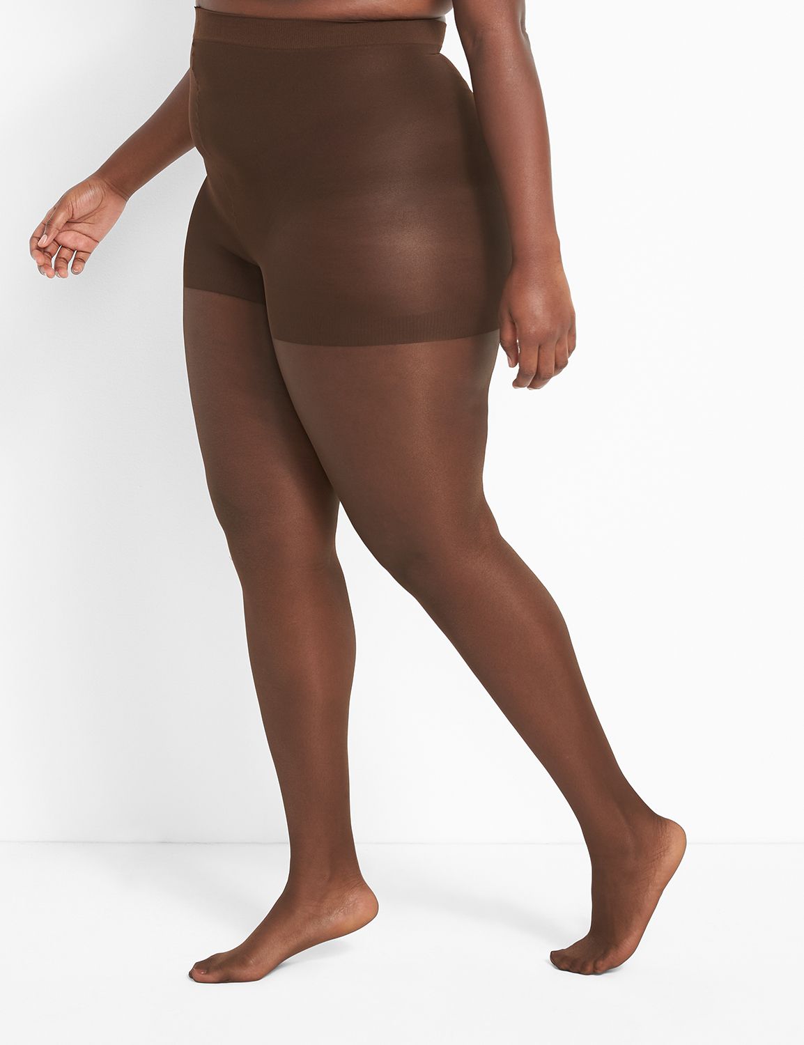 Bulk Women's Footless Lace Tights, Brown, Plus Size - DollarDays